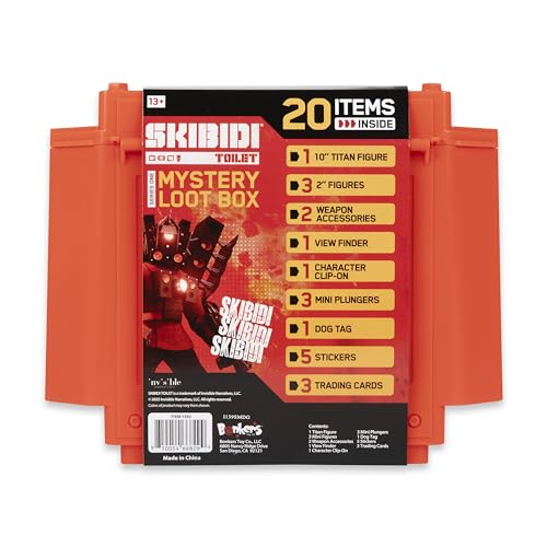 Skibidi Toilet Giant Mystery Loot Box – 20 Surprises, Official Merch