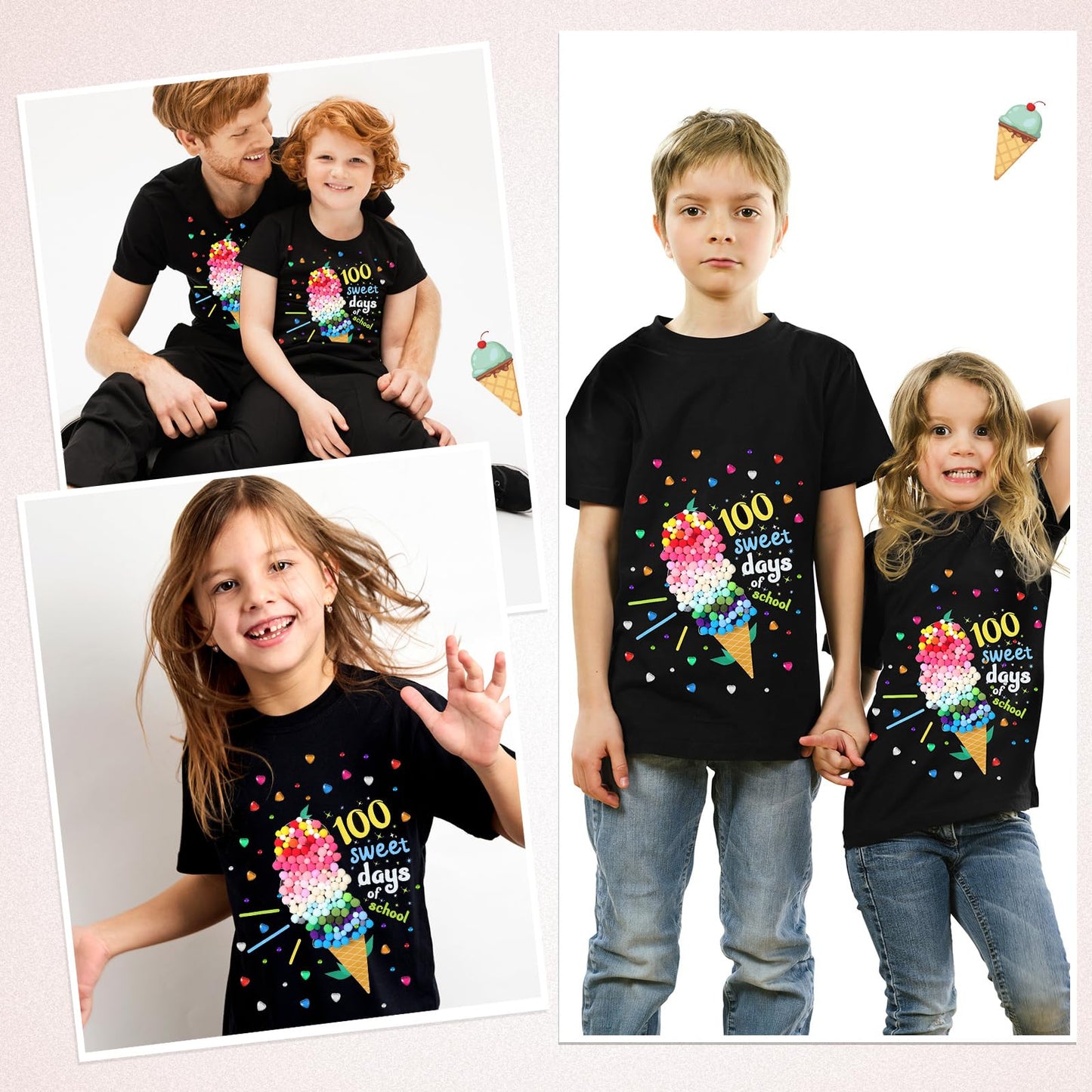 Skicuff 100 Days of School DIY Shirt Kit for Kids | 100th Day Craft