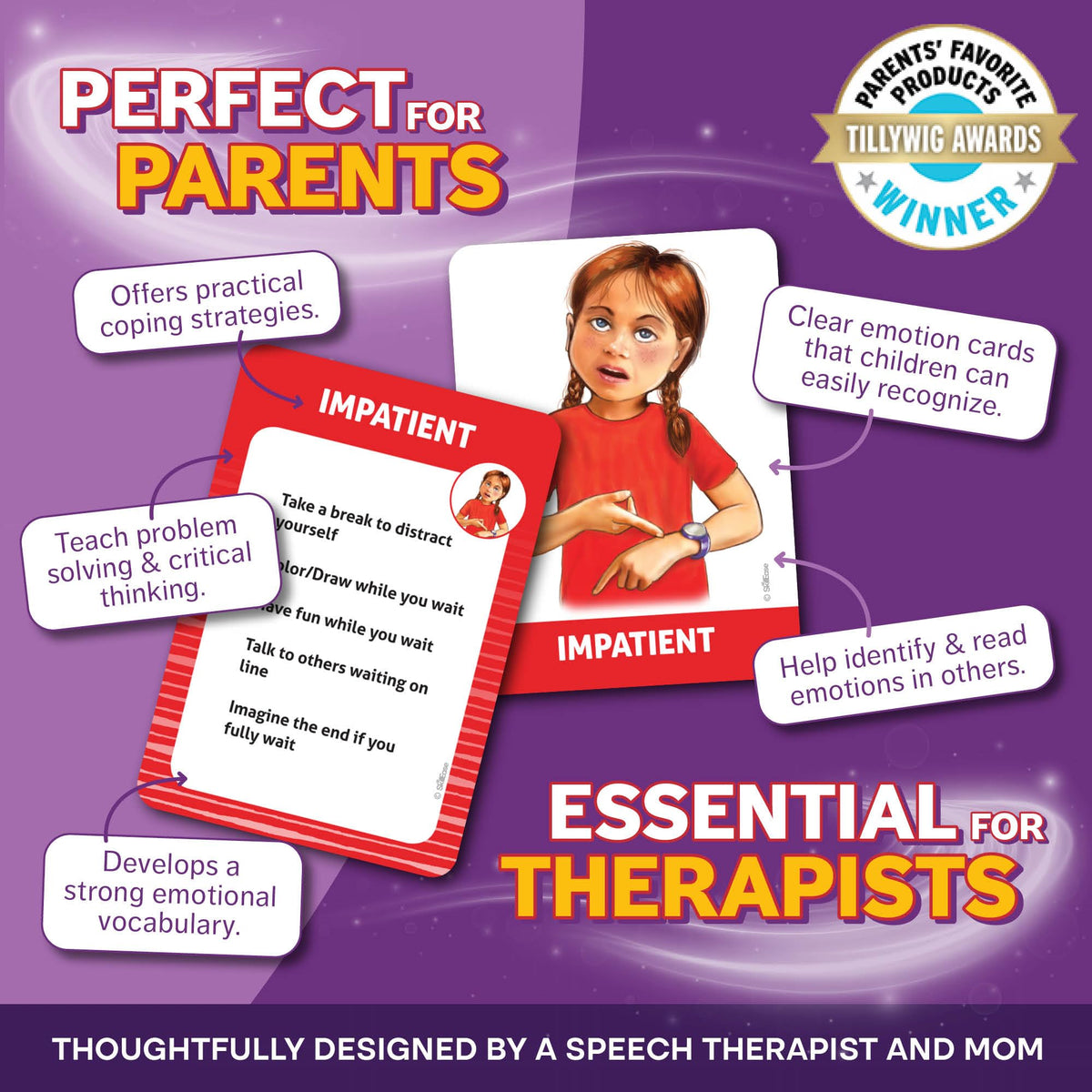 SkillEase Exploding Emotions: 2-in-1 Emotion Cards & Family Game for SEL