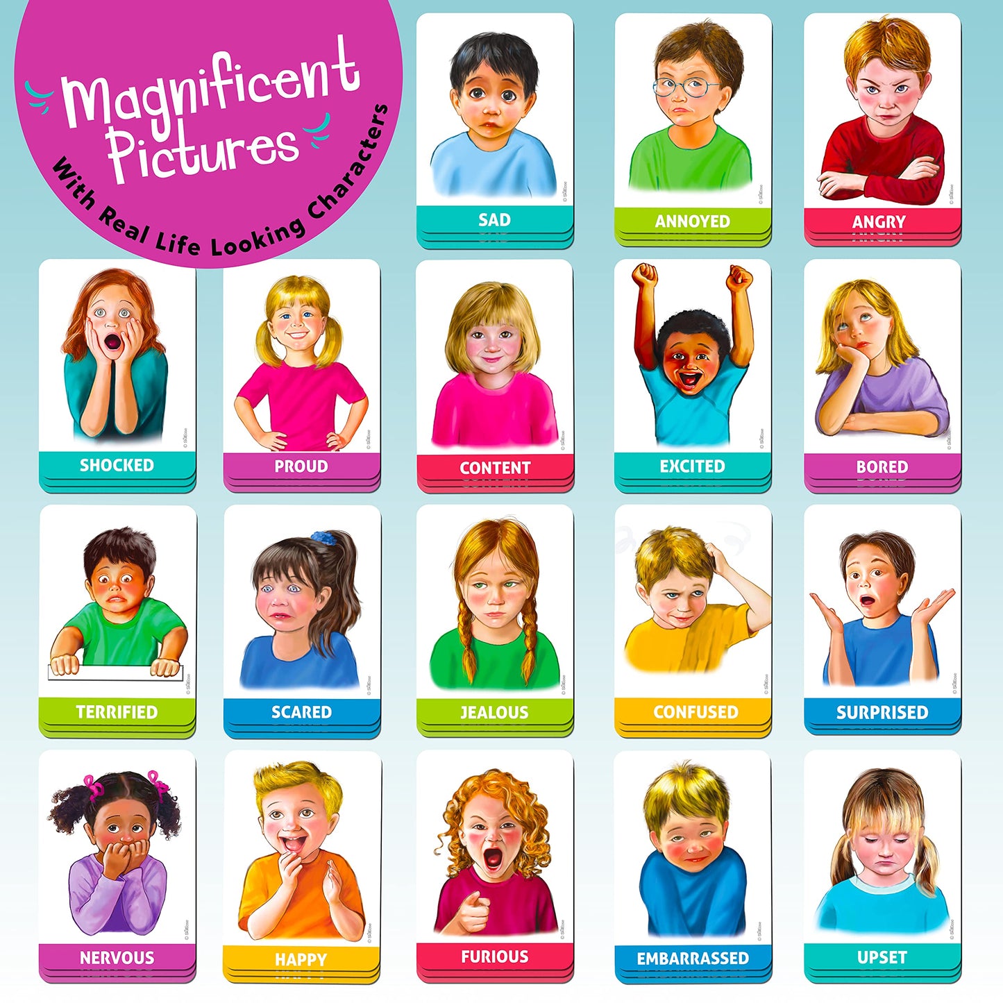 SkillEase Happy or Not: Emotions Bingo for Social Skills, SEL & Therapy Games for Kids