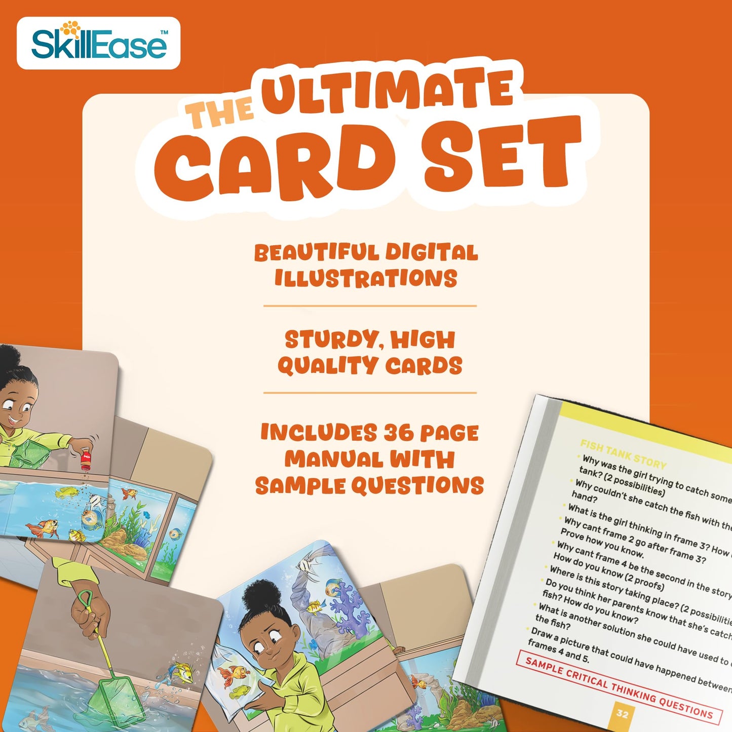 SkillEase Story Cues 2: Skilled Sequencing Cards for Speech Therapy & Social Skills