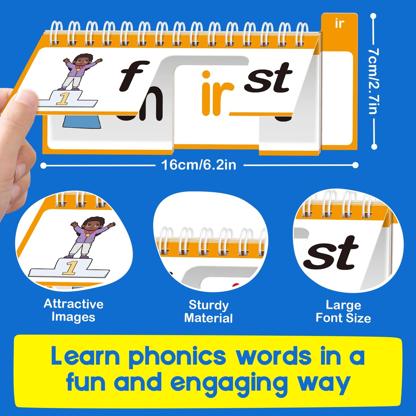 SkilLify Word Family Build Book – 40 Read & Rhyme Flip Books for Phonics & Sight Words