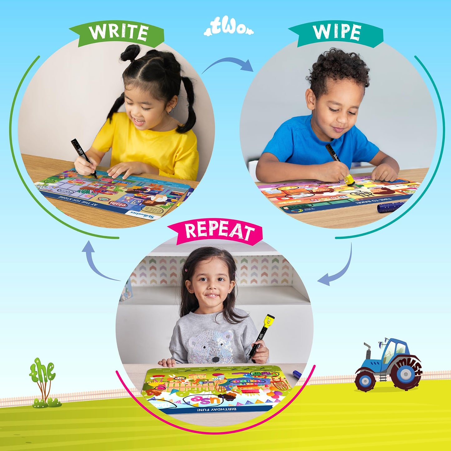 Skillmatics Search and Find Sight Words Game – Reusable Preschool Learning Activities