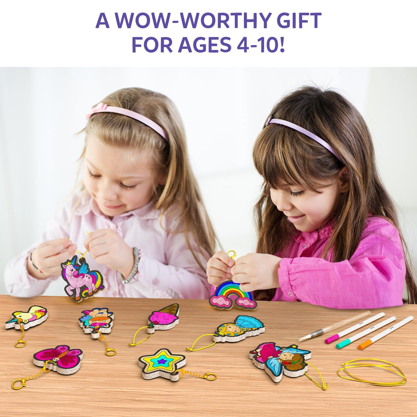 Skillmatics Aqua Puffs: 3D Puff Art Kit for Kids — Unicorns & Princesses, Mess-Free, Water-Activated Craft