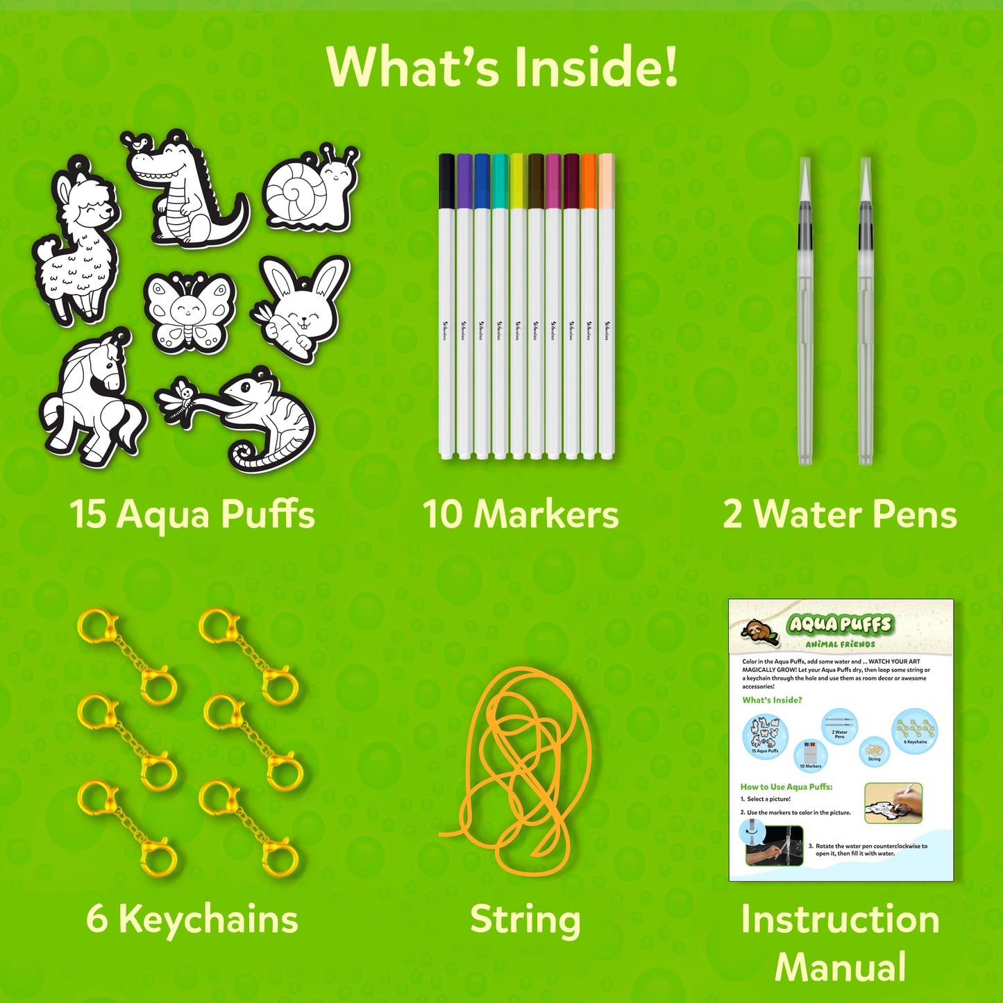 Skillmatics Aqua Puffs 3D Art Kit — Mess-Free Puff Craft for Kids 4–10