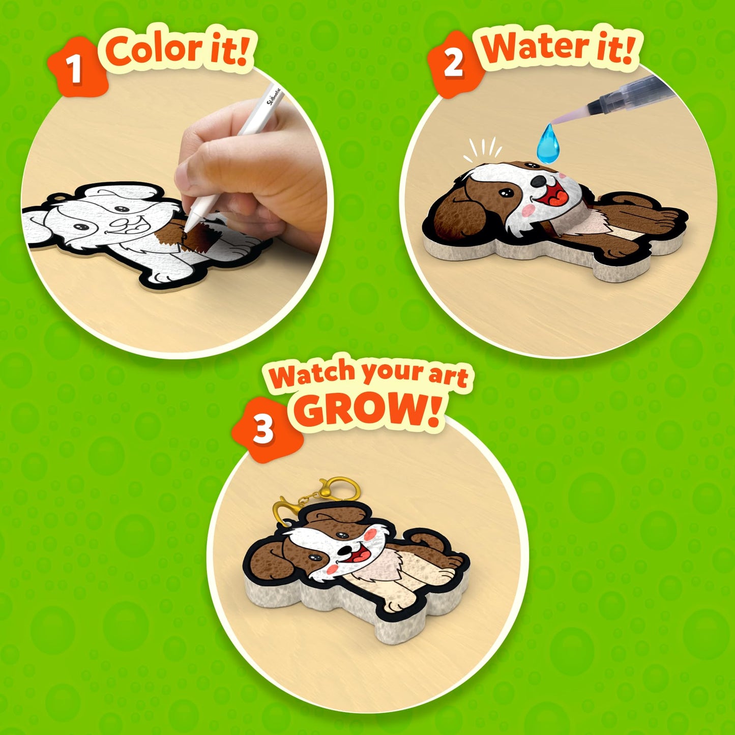 Skillmatics Aqua Puffs 3D Art Kit — Mess-Free Puff Craft for Kids 4–10