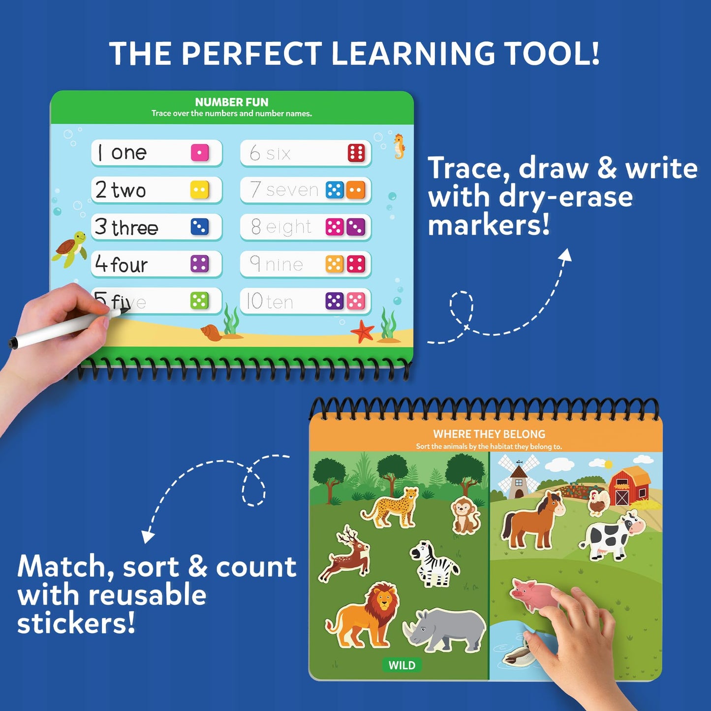Skillmatics Busy Book for Preschoolers – Mess-Free Learning with 150+ Reusable Stickers (Ages 3–6)