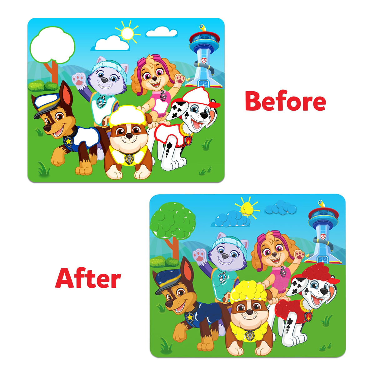 Skillmatics Dot It Sticker Art - PAW Patrol: Mess-Free Sticker Activity Kit for Kids Aged 3-7