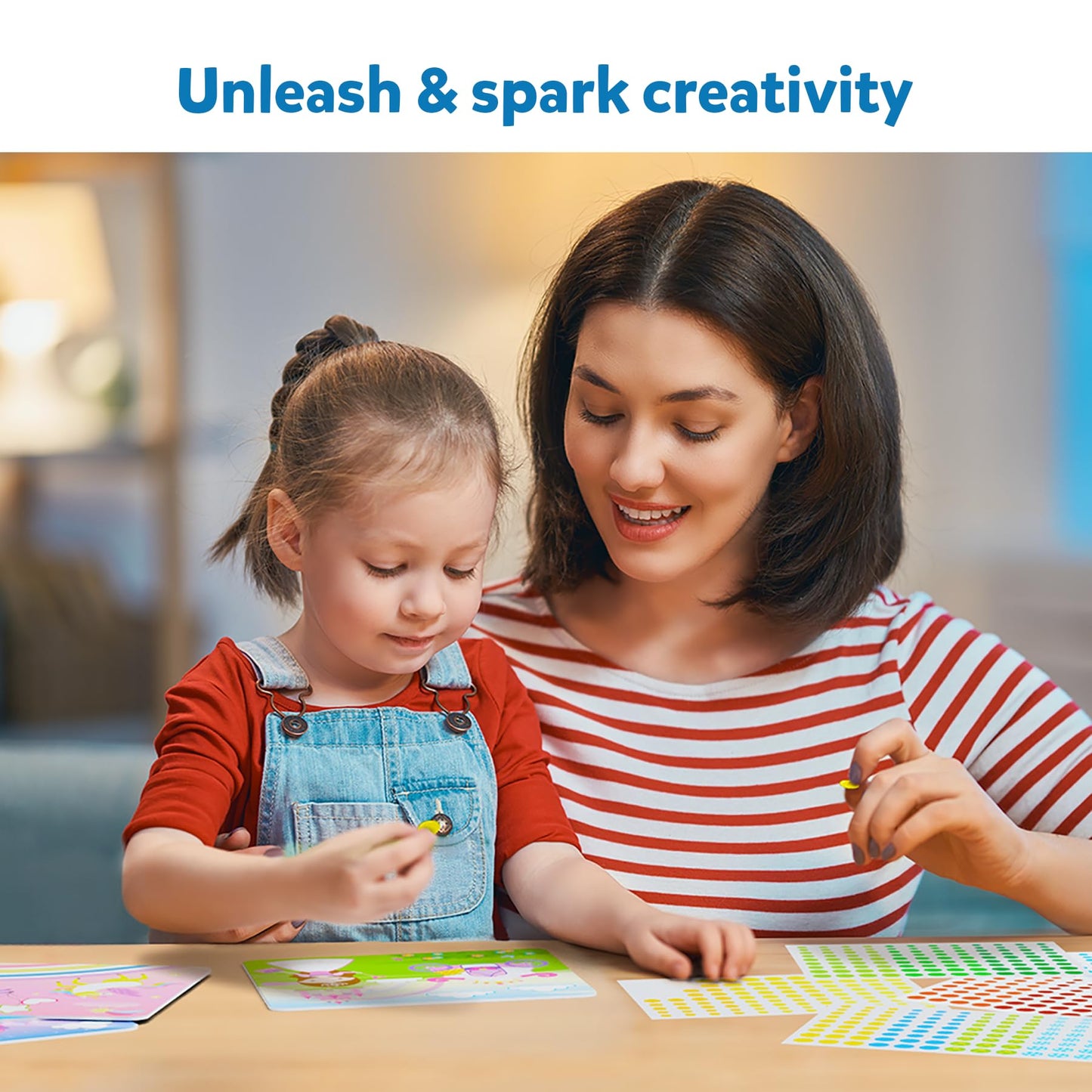 Skillmatics Dot It Sticker Art: Unicorns & Princesses – Mess-Free Craft Kit for Kids 3–7