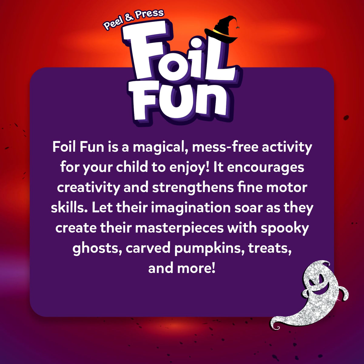 Skillmatics Foil Fun Halloween Kit – Mess-Free Kids Art & Party Craft