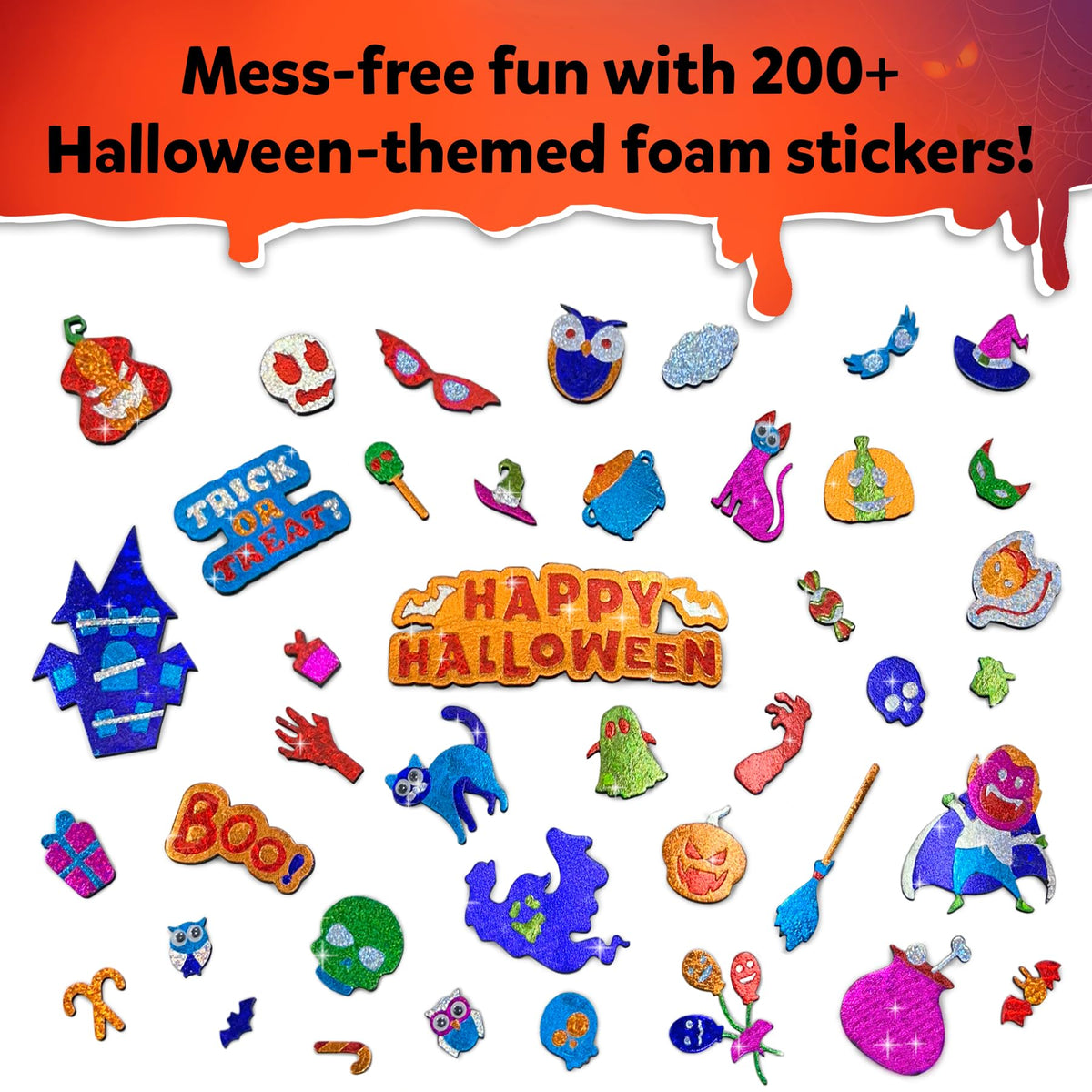 Skillmatics Foil Fun Halloween Kit – Mess-Free Kids Art & Party Craft