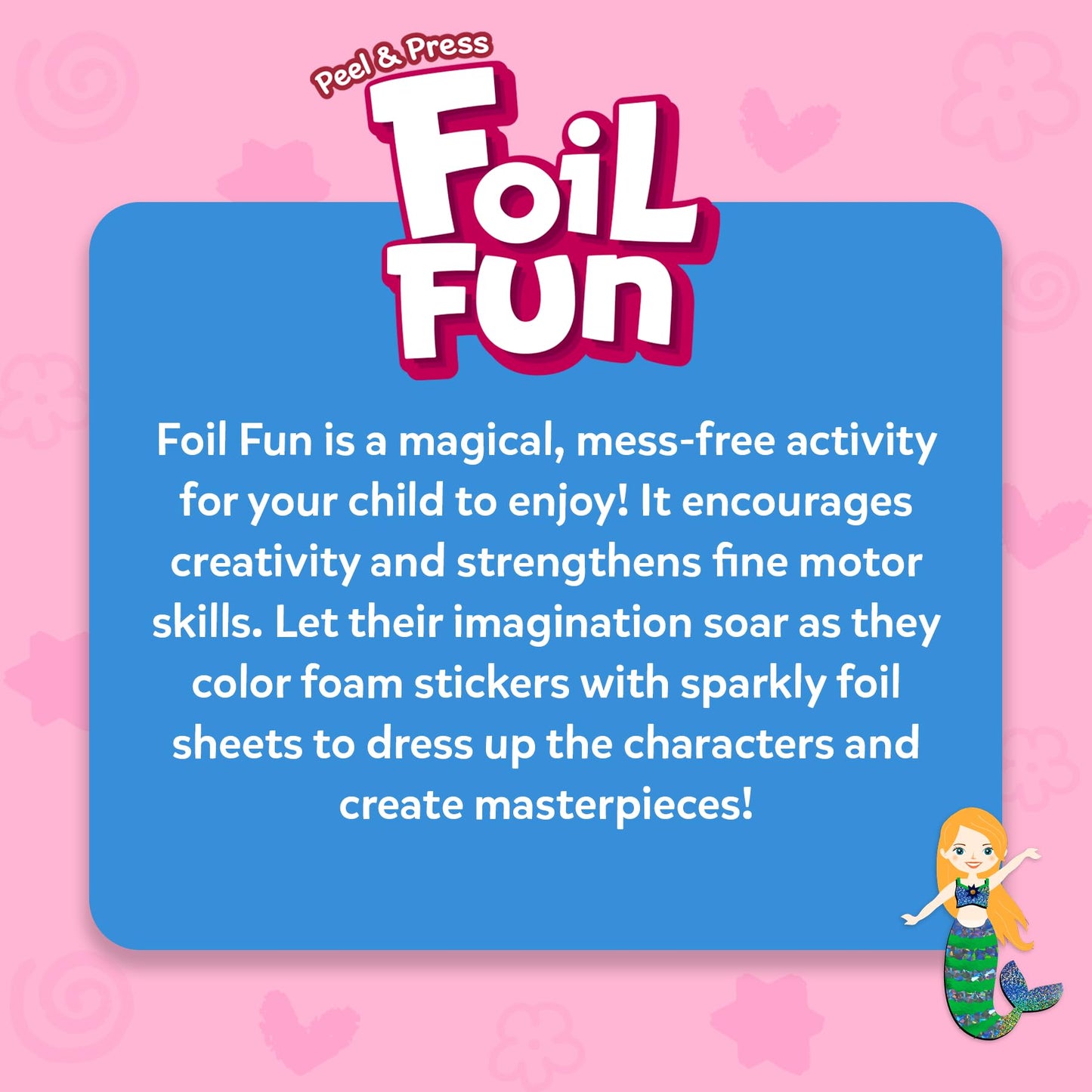 Skillmatics Foil Fun Dress Up Kit — Mess-Free Art for Kids 4–9 | Travel Toys