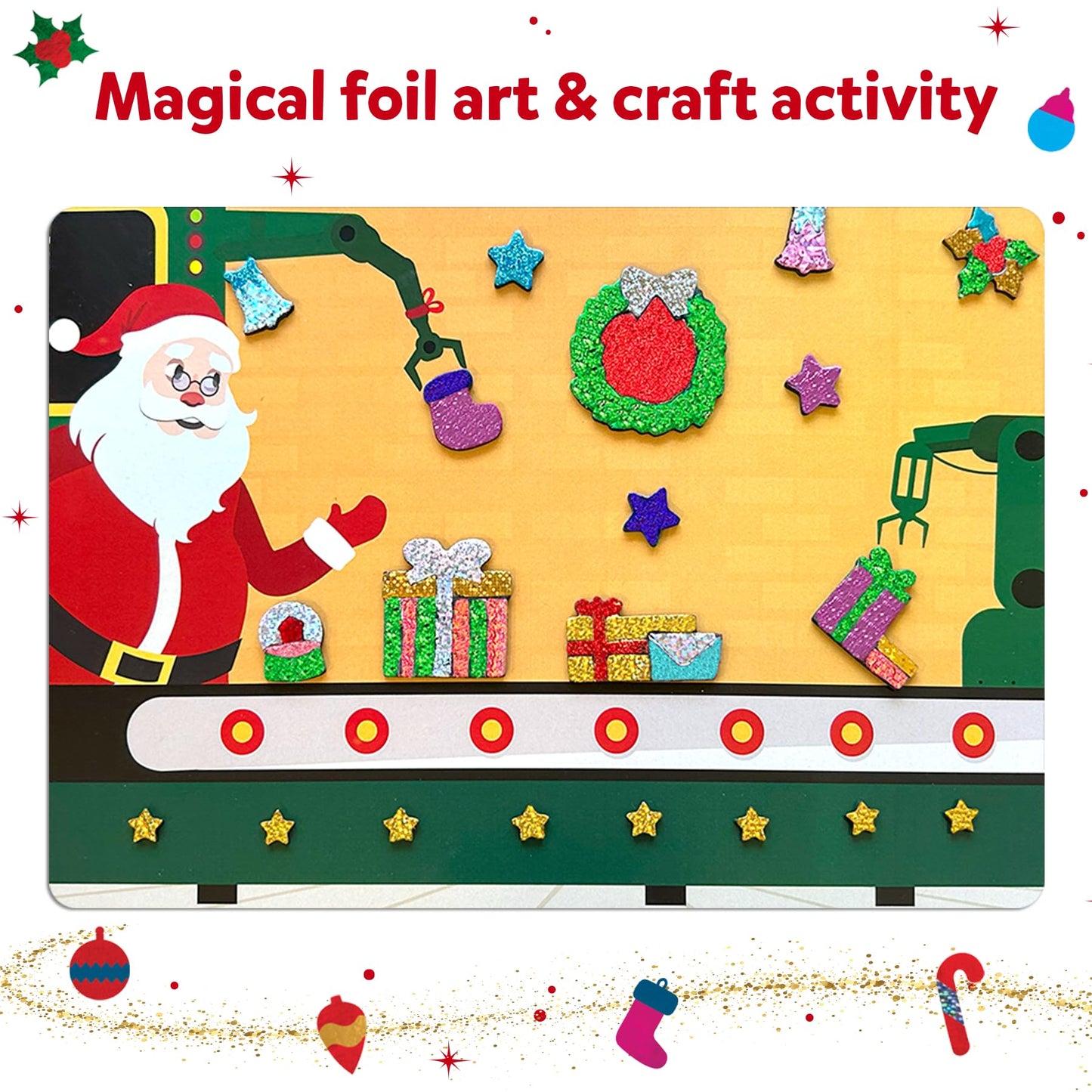 Skillmatics Foil Fun - Holiday Magic No-Mess Art Kit for Kids (Ages 4-9)
