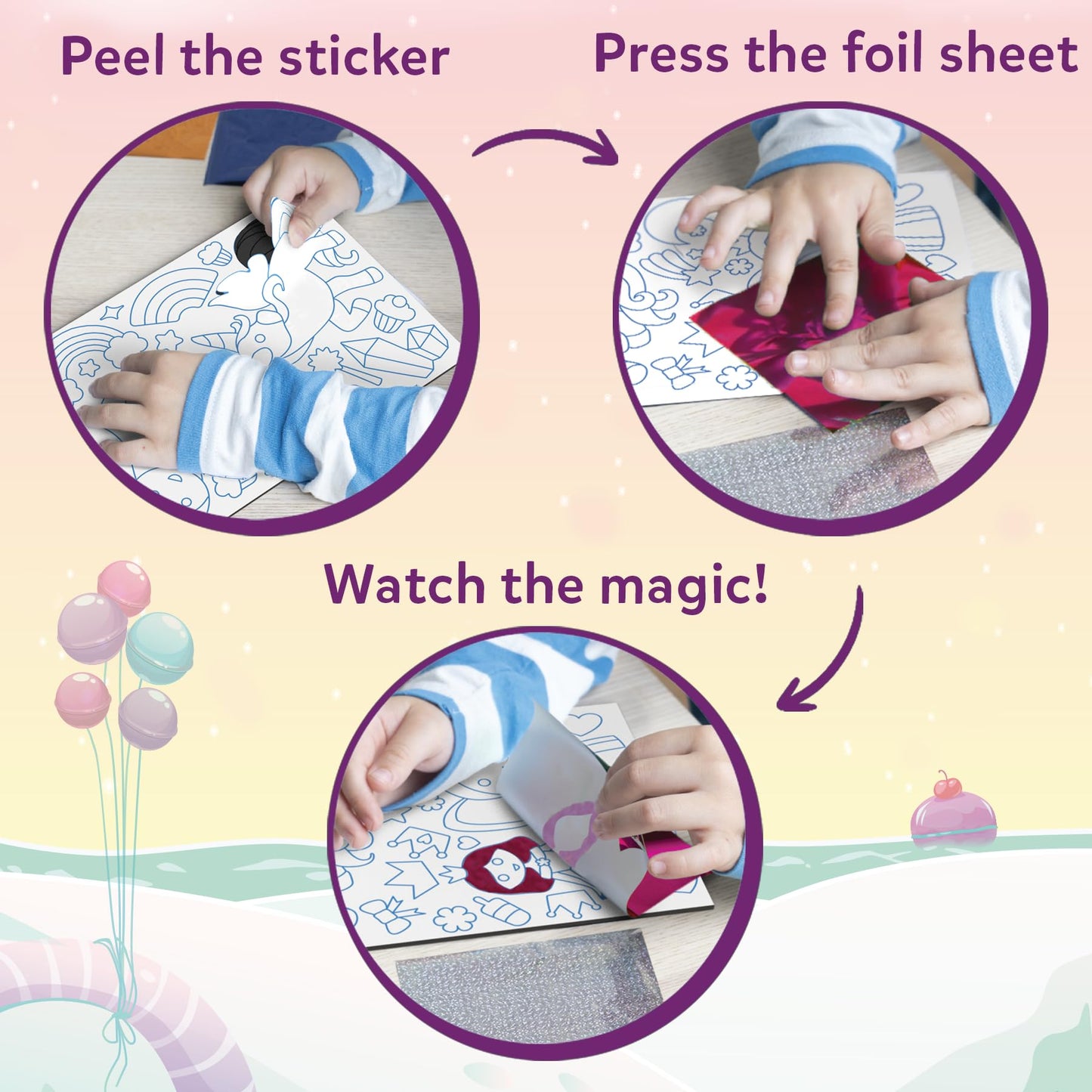 Skillmatics Foil Fun: Unicorns & Princesses Mess-Free Art Kit for Kids