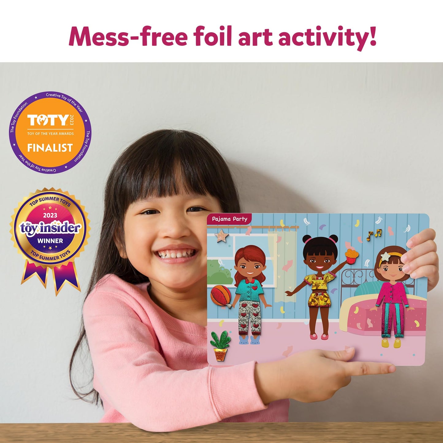 Skillmatics Foil Fun Dress Up Kit — Mess-Free Art for Kids 4–9 | Travel Toys