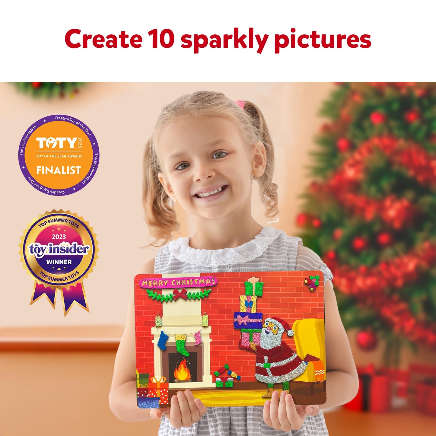 Skillmatics Foil Fun - Holiday Magic No-Mess Art Kit for Kids (Ages 4-9)