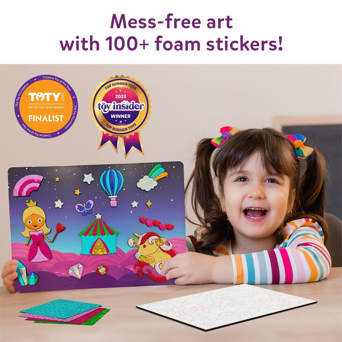 Skillmatics Foil Fun: Unicorns & Princesses Mess-Free Art Kit for Kids
