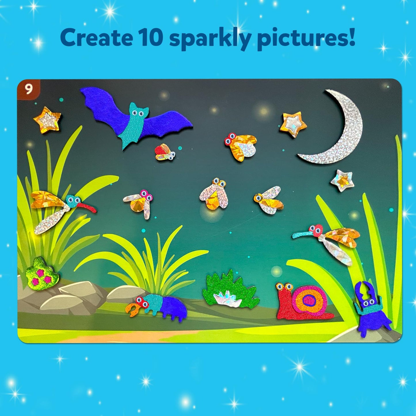 Skillmatics Foil Fun: Bugs & Butterflies Mess-Free Craft Kit for Kids