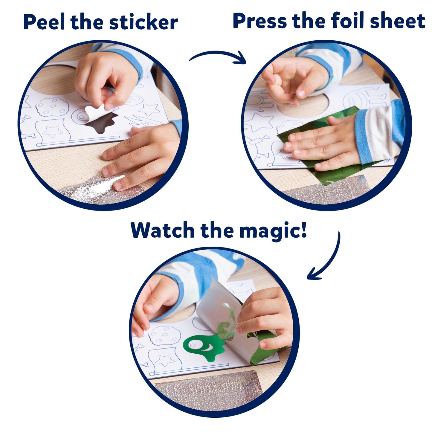 Skillmatics Foil Fun Space – Mess-Free Foil Art Kit for Kids (Ages 4–9)