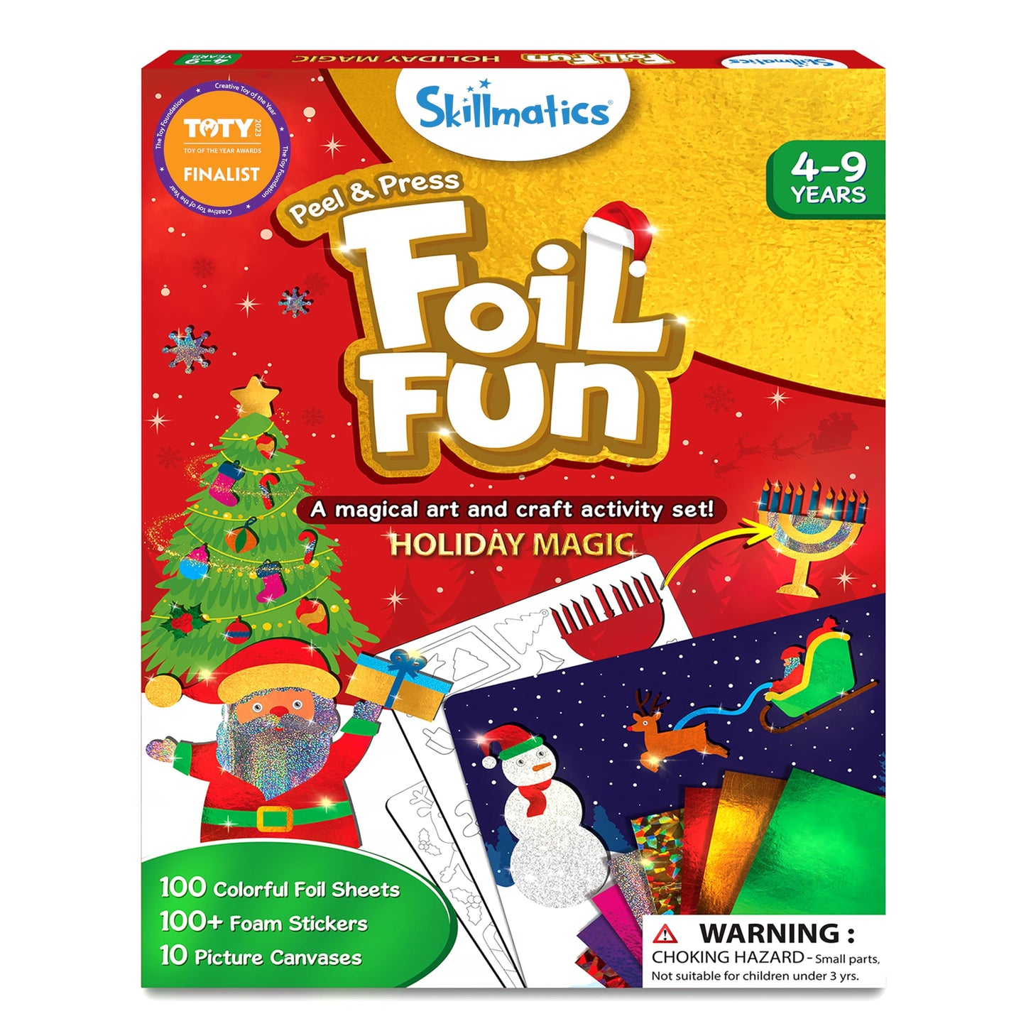 Skillmatics Foil Fun - Holiday Magic No-Mess Art Kit for Kids (Ages 4-9)