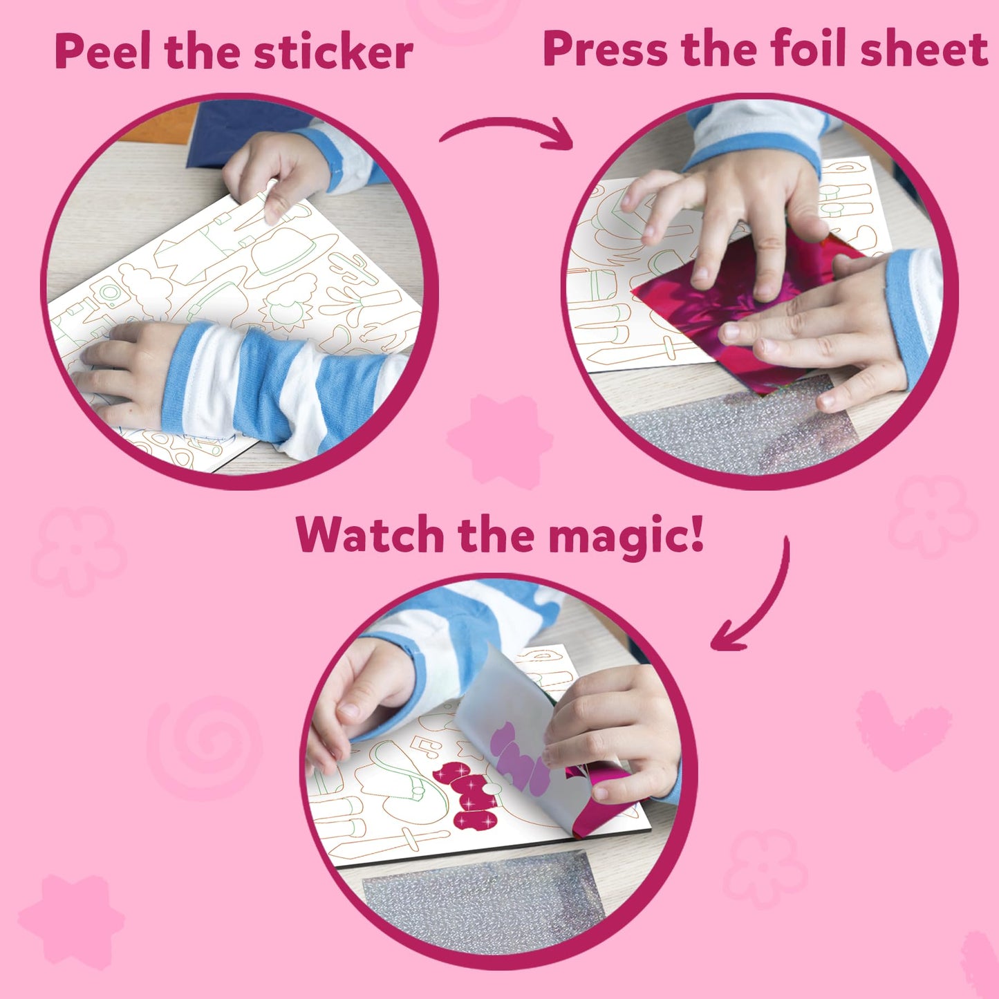 Skillmatics Foil Fun Dress Up Kit — Mess-Free Art for Kids 4–9 | Travel Toys