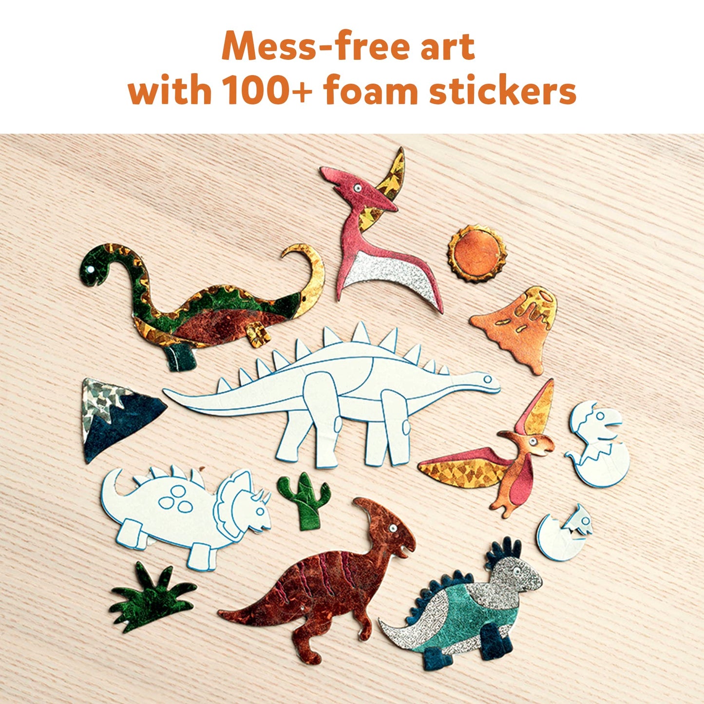 Skillmatics Foil Fun Dinosaurs - No Mess Art Kit for Kids 4-9