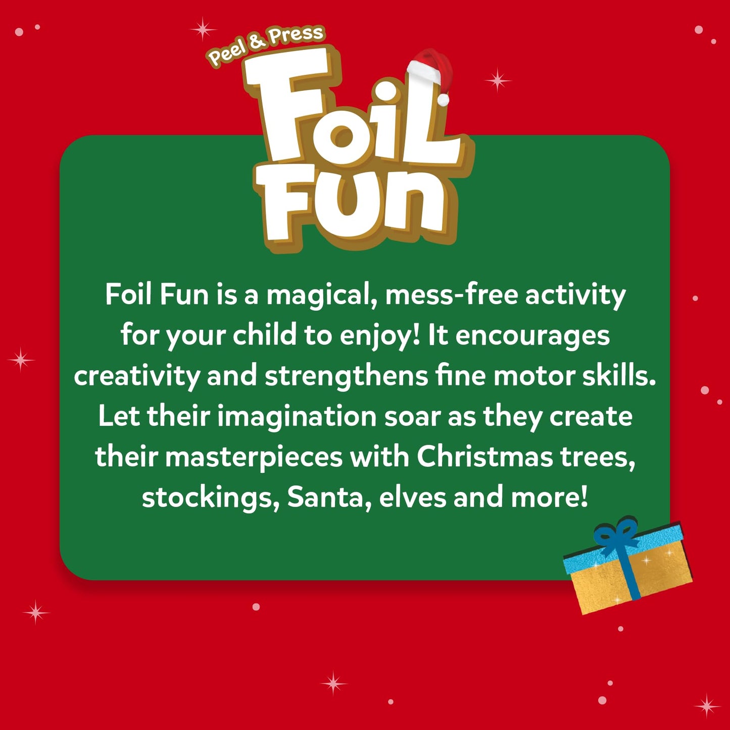 Skillmatics Foil Fun - Holiday Magic No-Mess Art Kit for Kids (Ages 4-9)