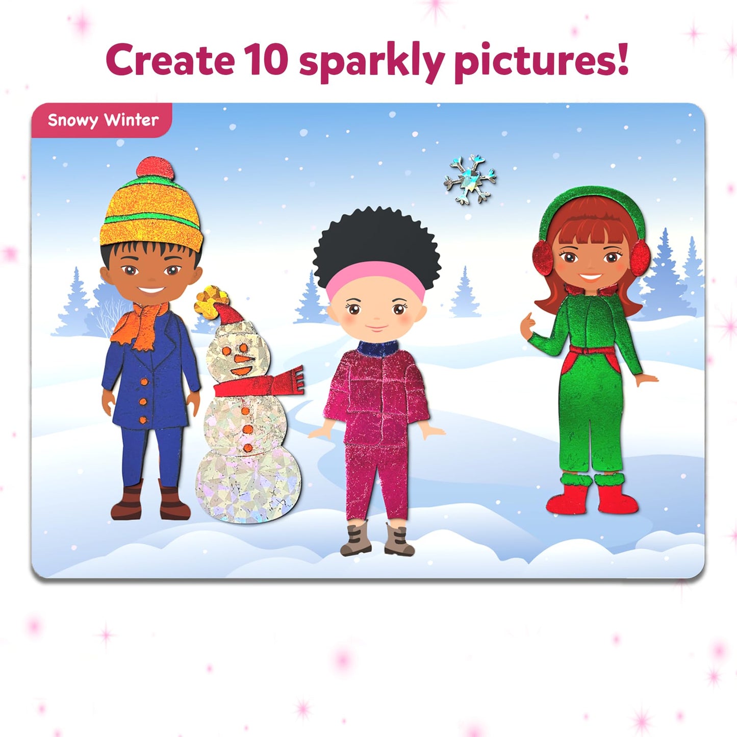 Skillmatics Foil Fun Dress Up Kit — Mess-Free Art for Kids 4–9 | Travel Toys