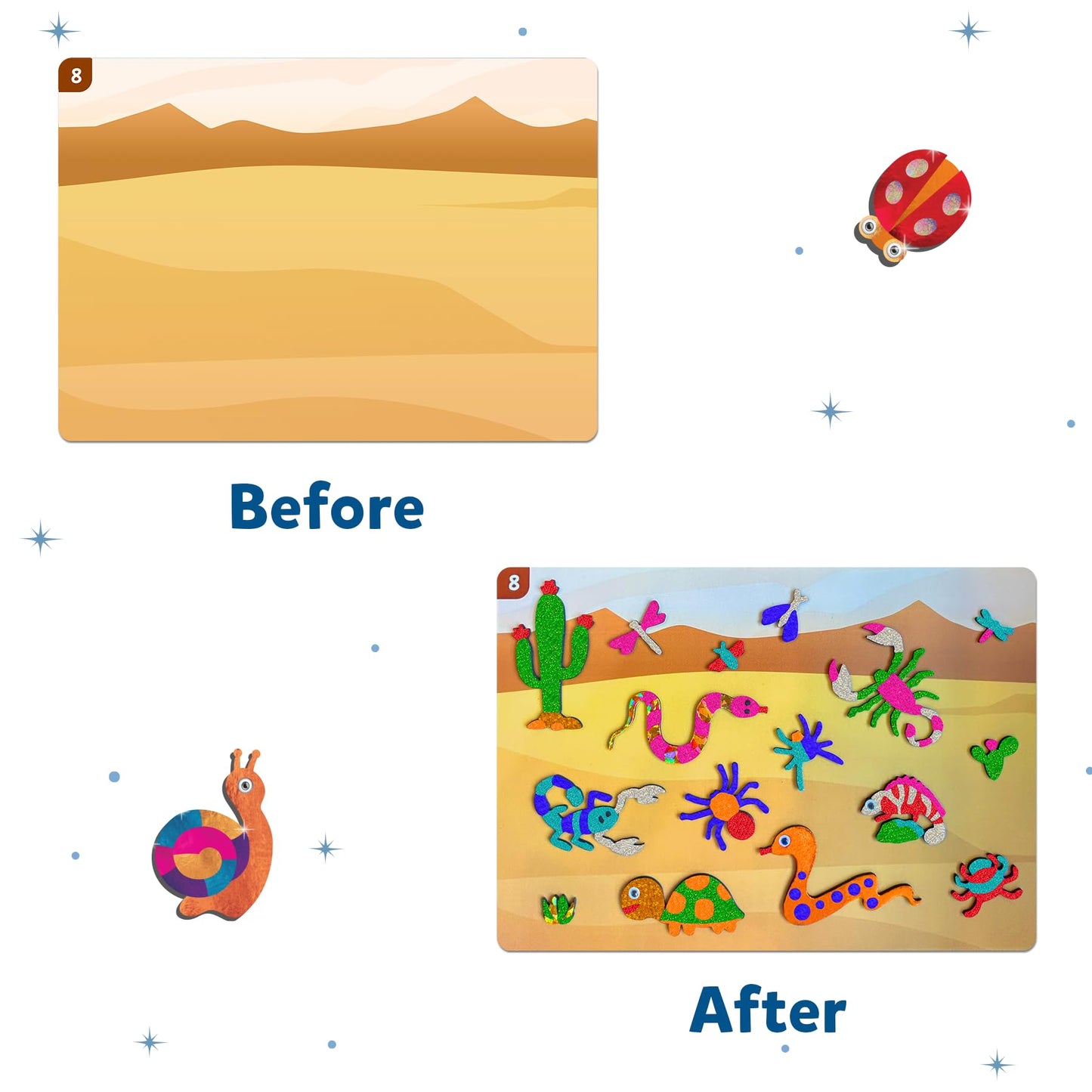 Skillmatics Foil Fun: Bugs & Butterflies Mess-Free Craft Kit for Kids