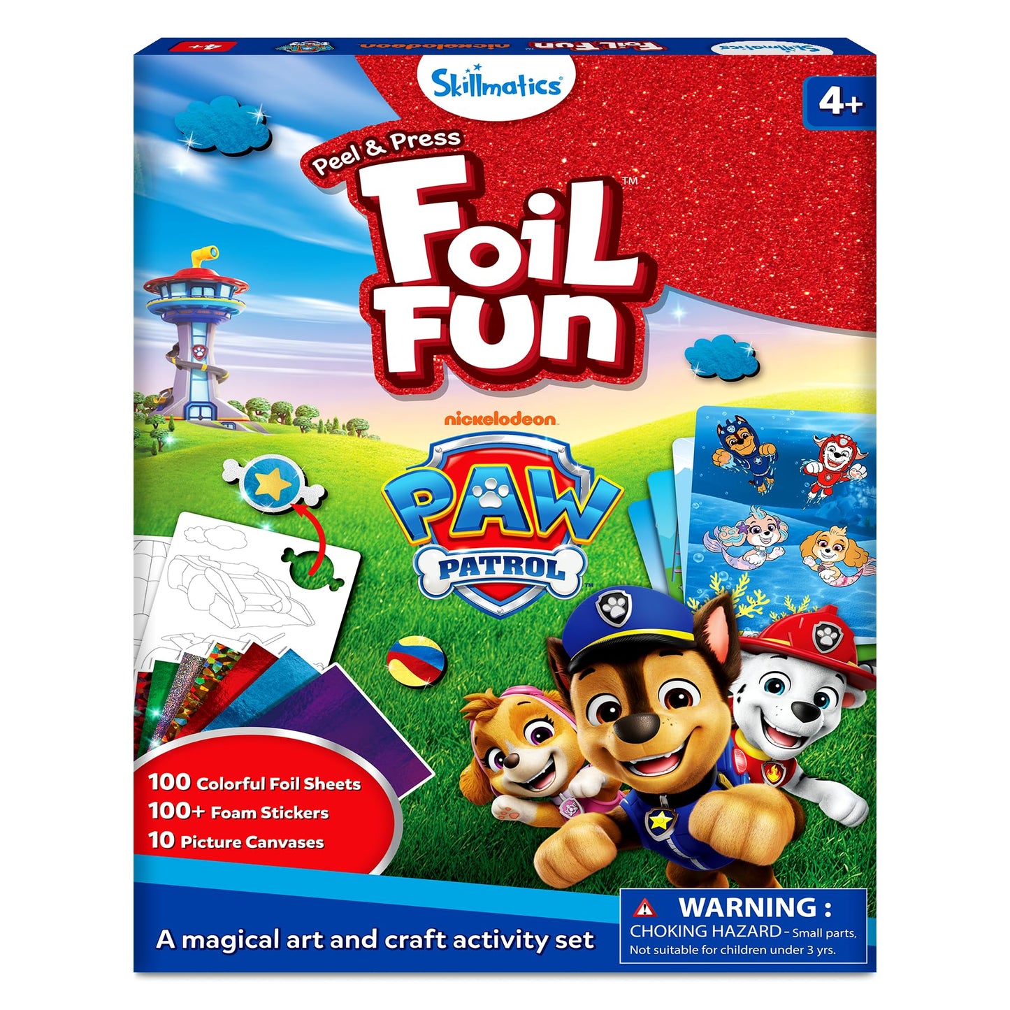 Skillmatics Foil Fun PAW Patrol Mess-Free Craft Kit for Kids