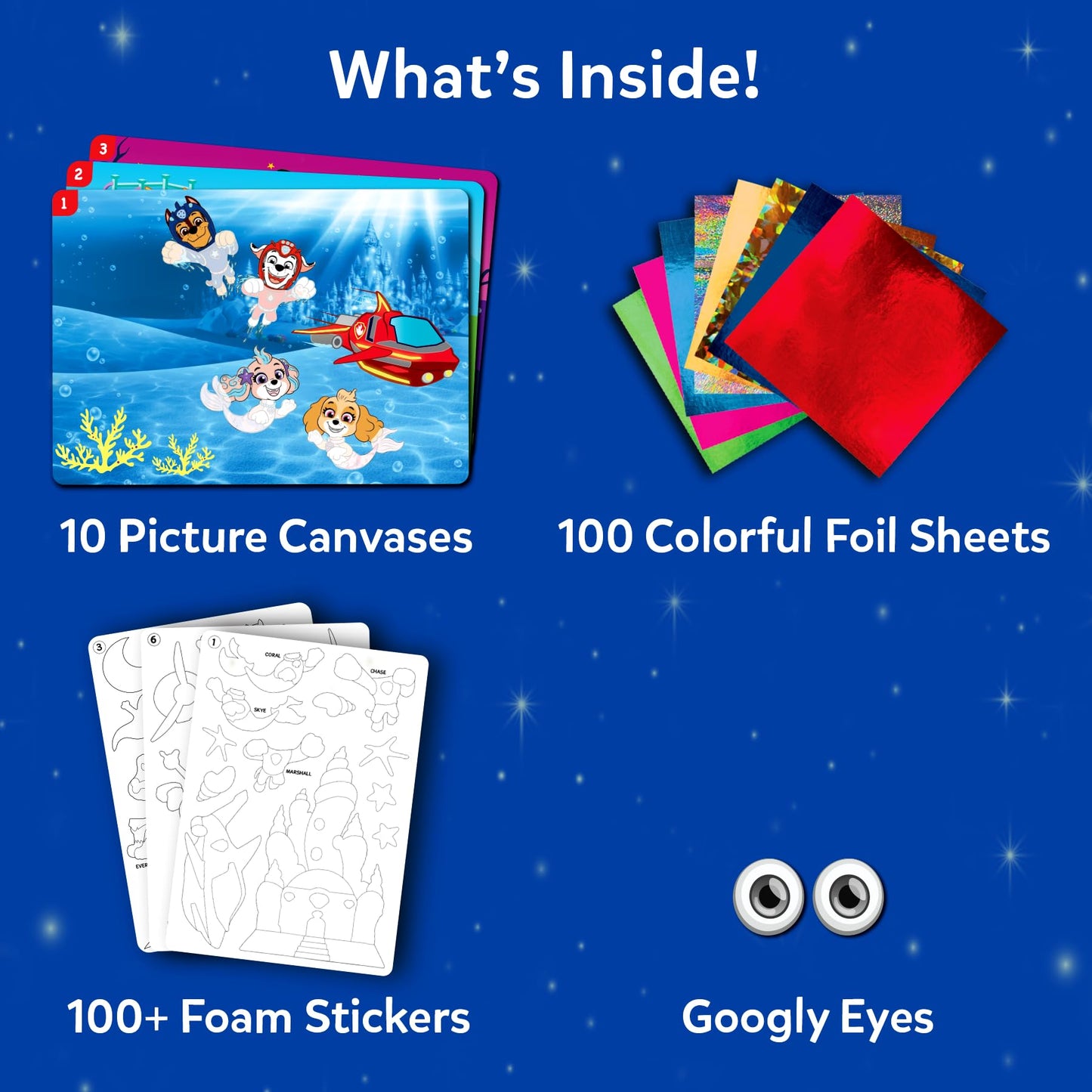 Skillmatics Foil Fun PAW Patrol Mess-Free Craft Kit for Kids