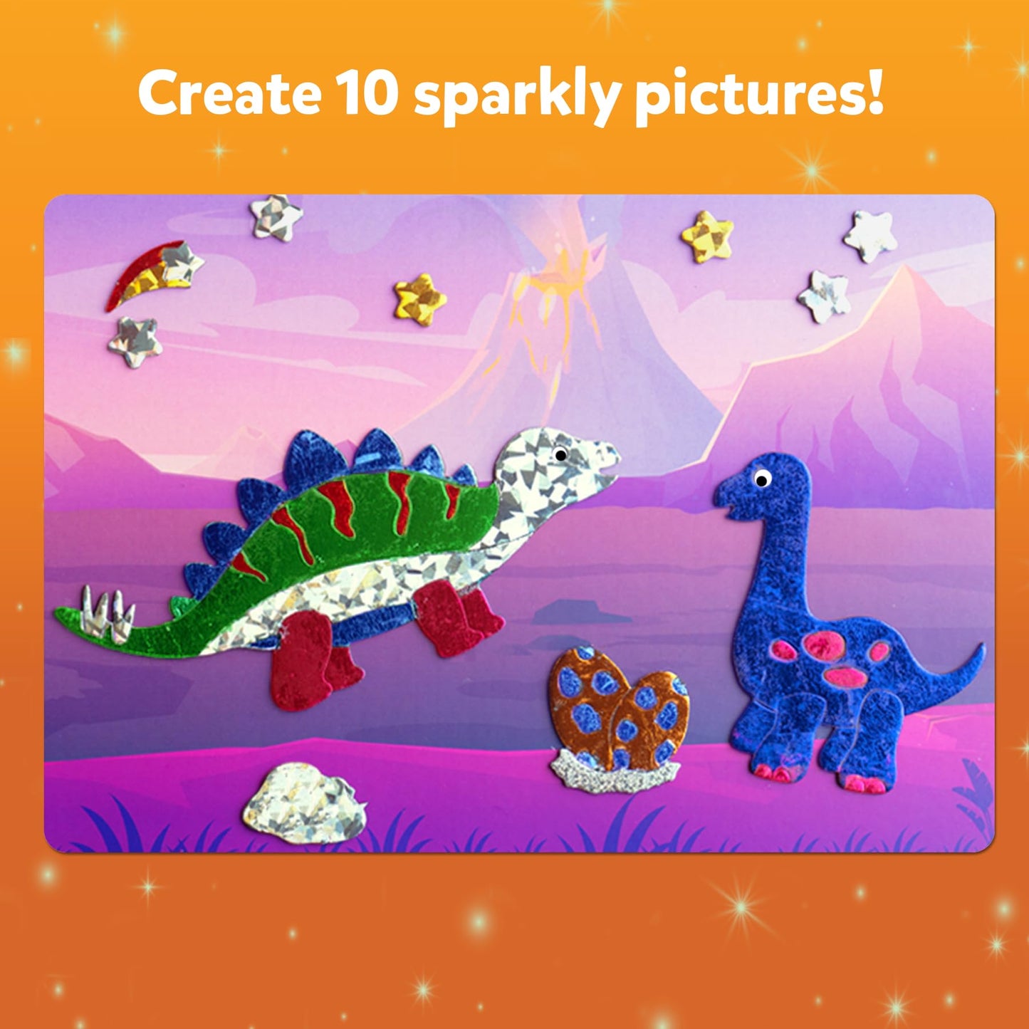 Skillmatics Foil Fun Dinosaurs - No Mess Art Kit for Kids 4-9