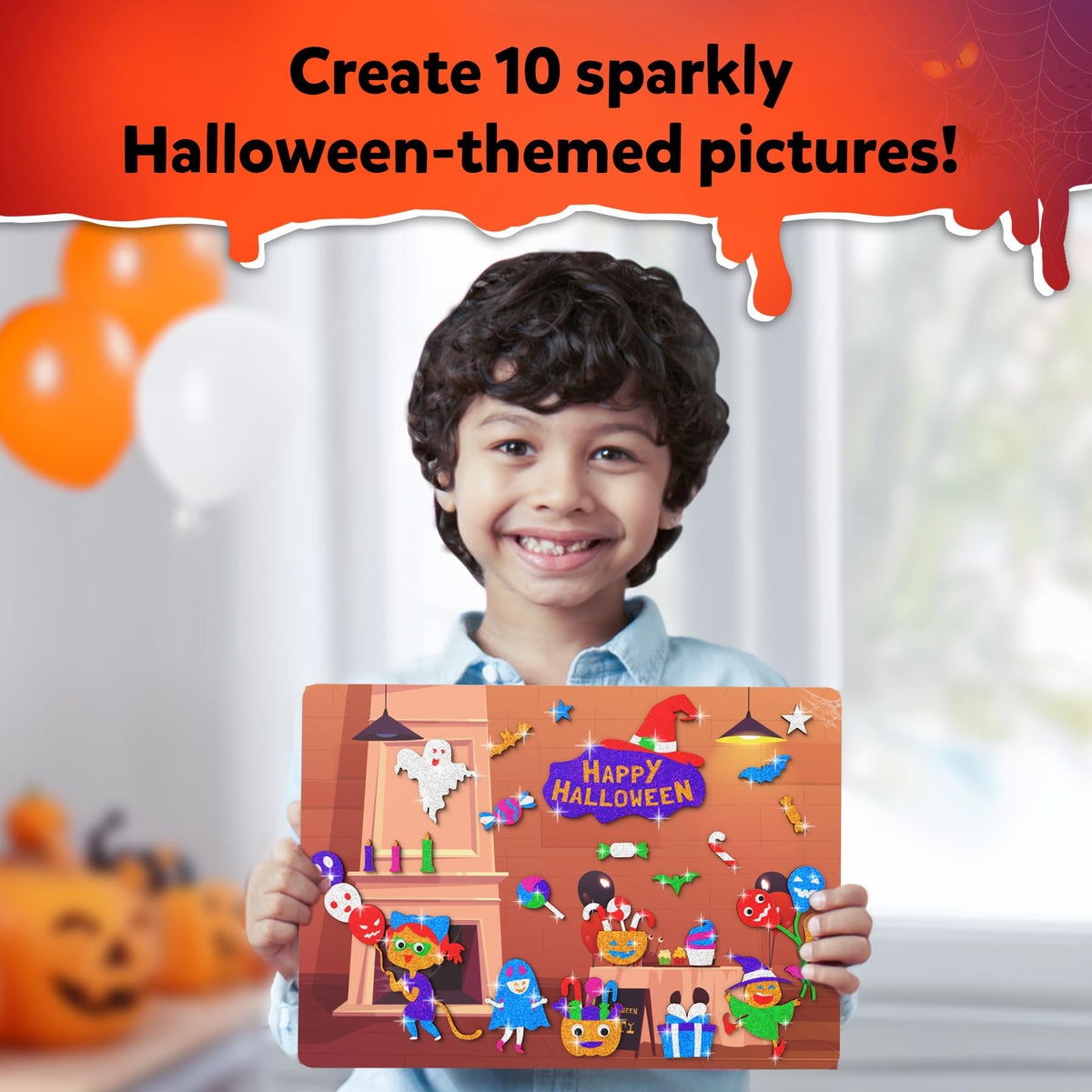 Skillmatics Foil Fun Halloween Kit – Mess-Free Kids Art & Party Craft