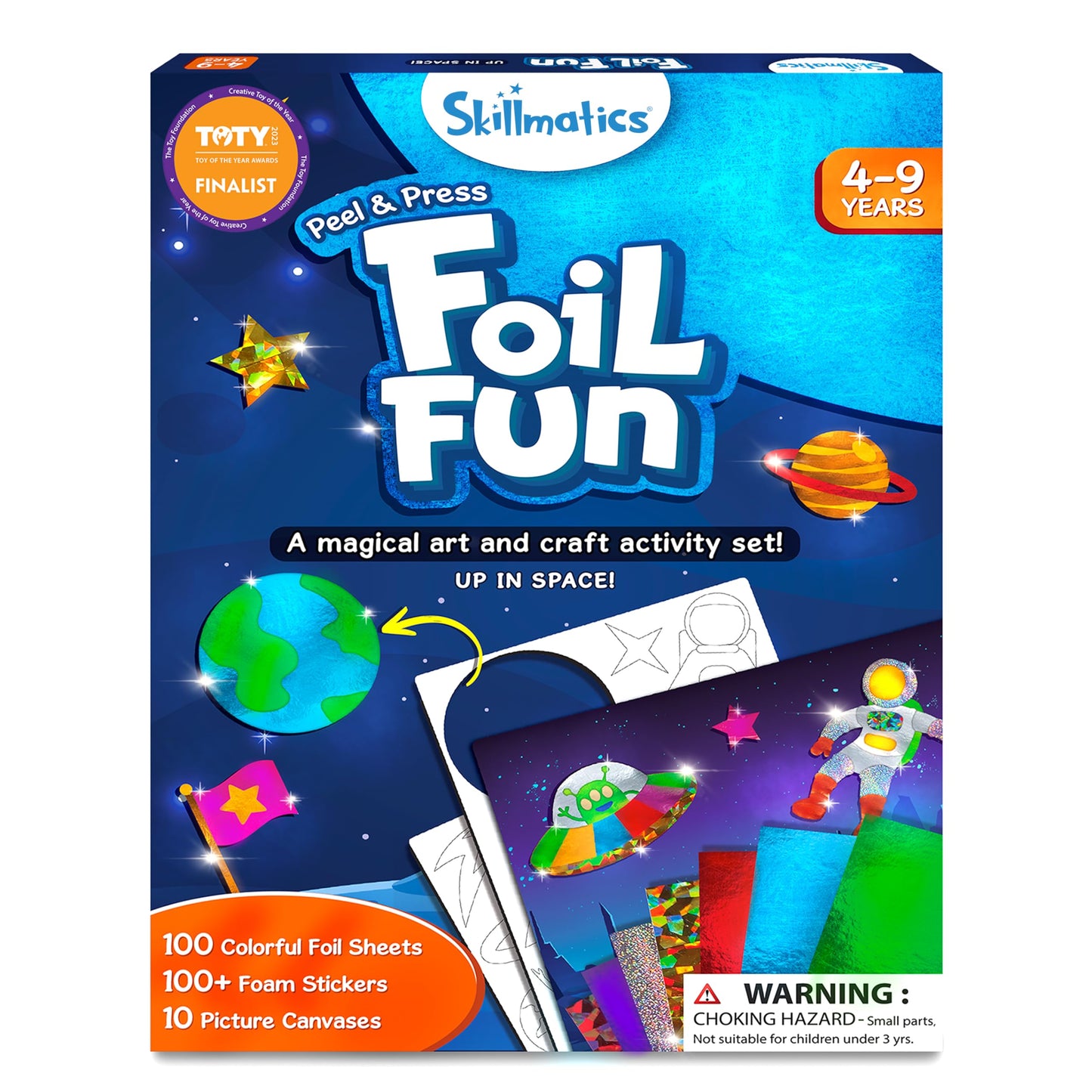 Skillmatics Foil Fun Space – Mess-Free Foil Art Kit for Kids (Ages 4–9)