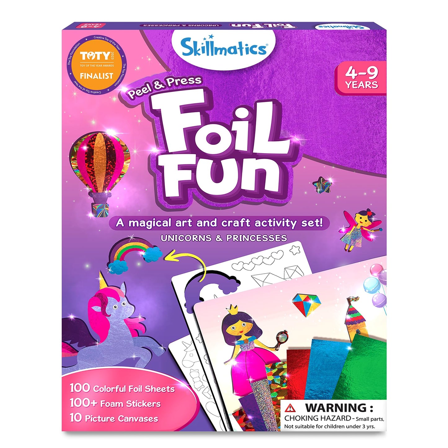 Skillmatics Foil Fun: Unicorns & Princesses Mess-Free Art Kit for Kids