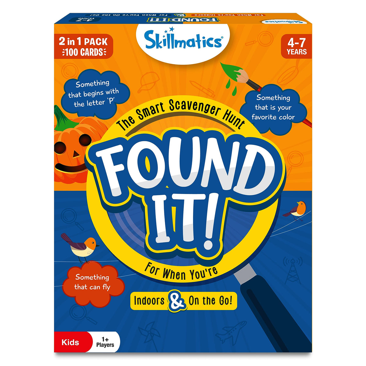 Skillmatics Found It Indoor & Travel Scavenger Hunt Card Game | Educational Family Fun for Ages 4–7