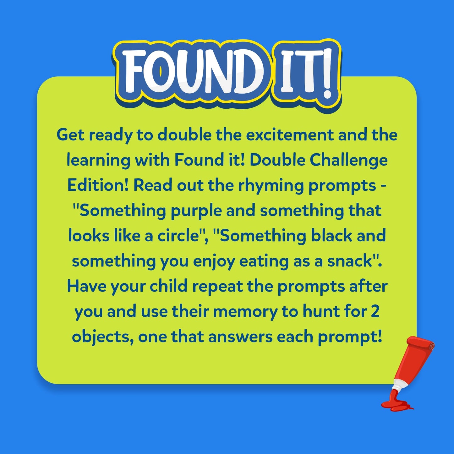 Skillmatics Found It Double Challenge: Indoor Scavenger Hunt Card Game for Kids Aged 4–7