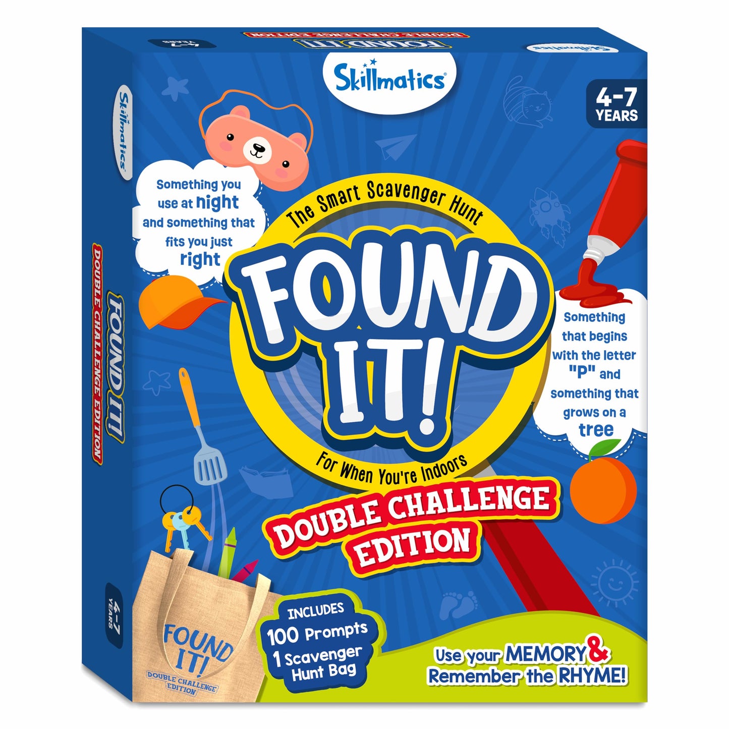 Skillmatics Found It Double Challenge: Indoor Scavenger Hunt Card Game for Kids Aged 4–7