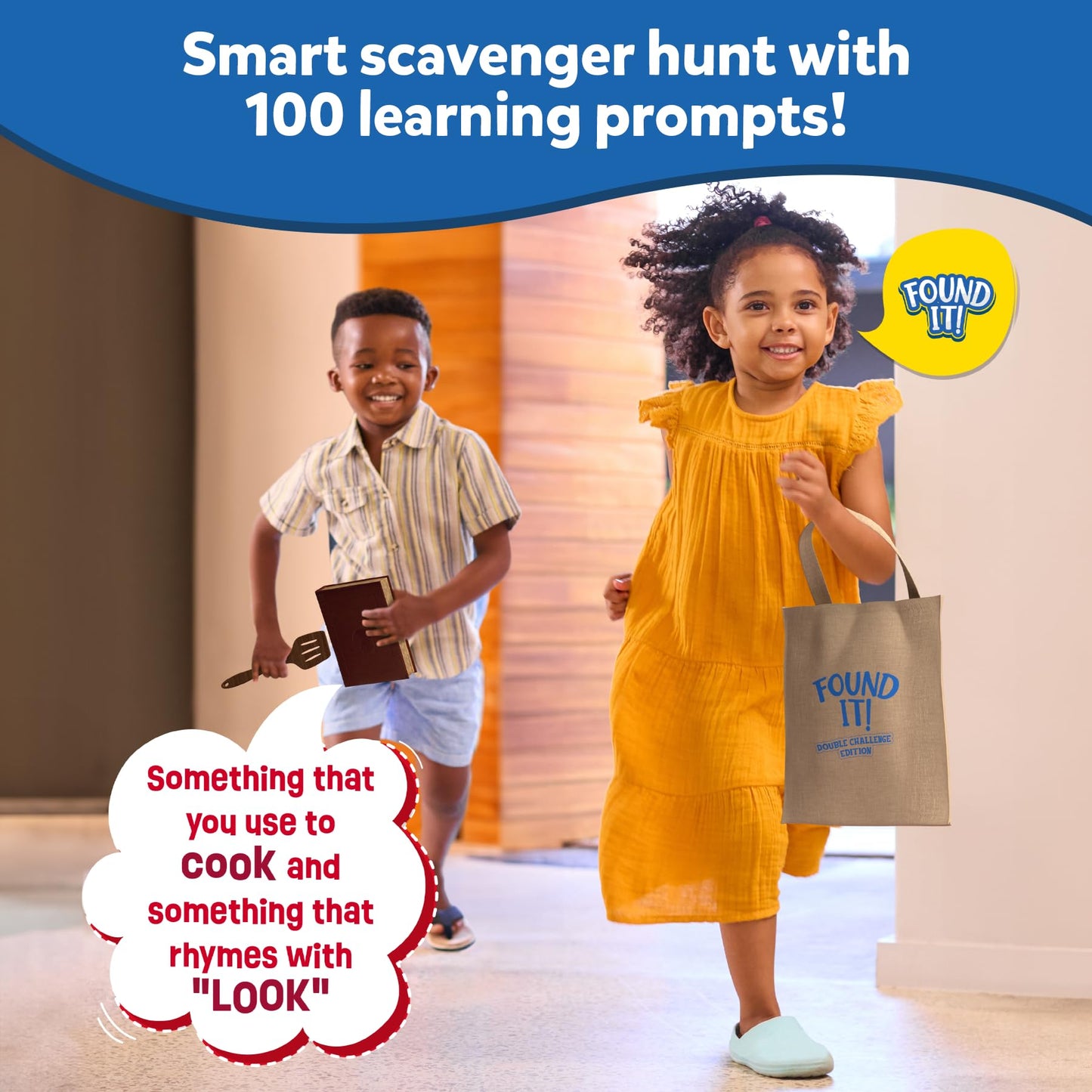 Skillmatics Found It Double Challenge: Indoor Scavenger Hunt Card Game for Kids Aged 4–7