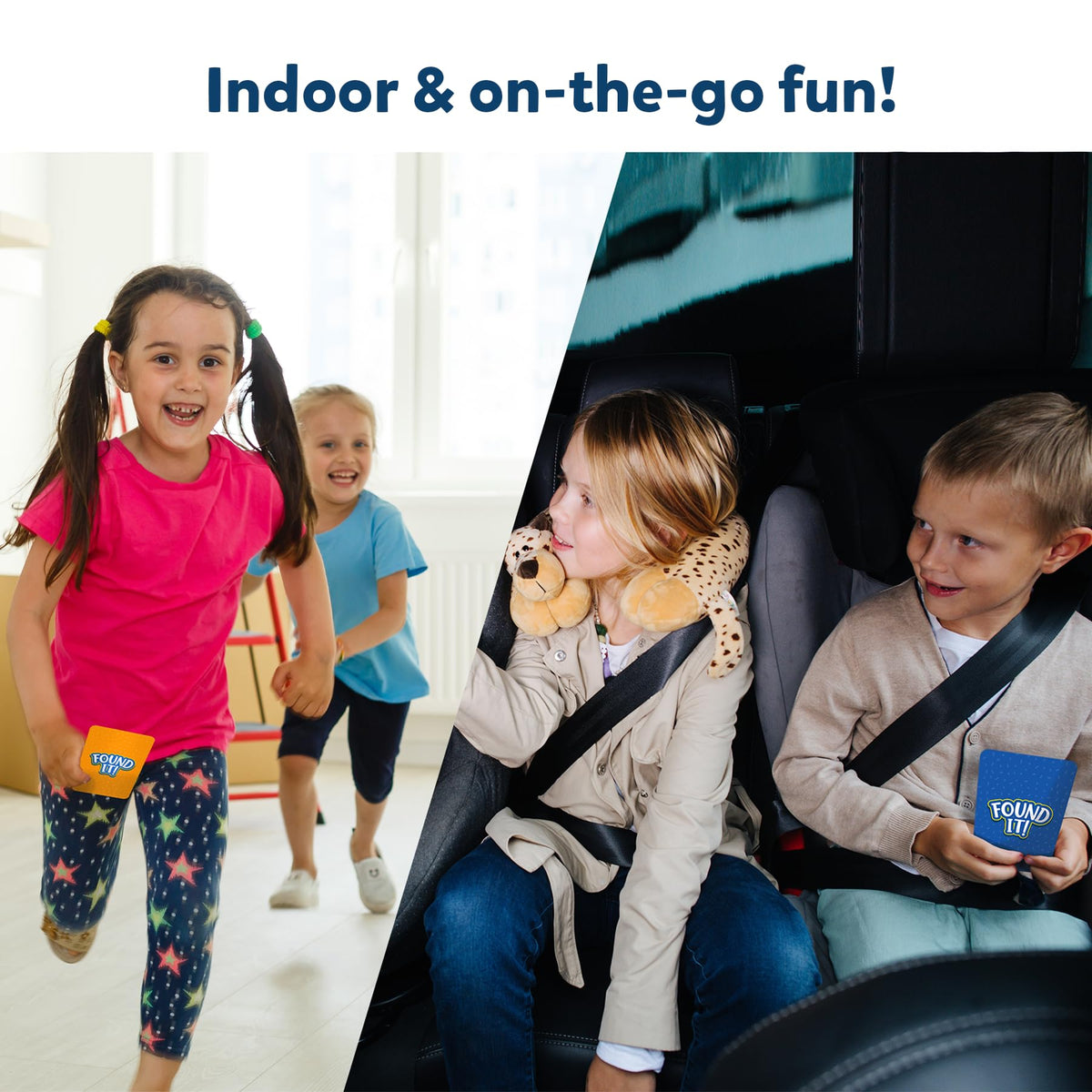 Skillmatics Found It Indoor & Travel Scavenger Hunt Card Game | Educational Family Fun for Ages 4–7
