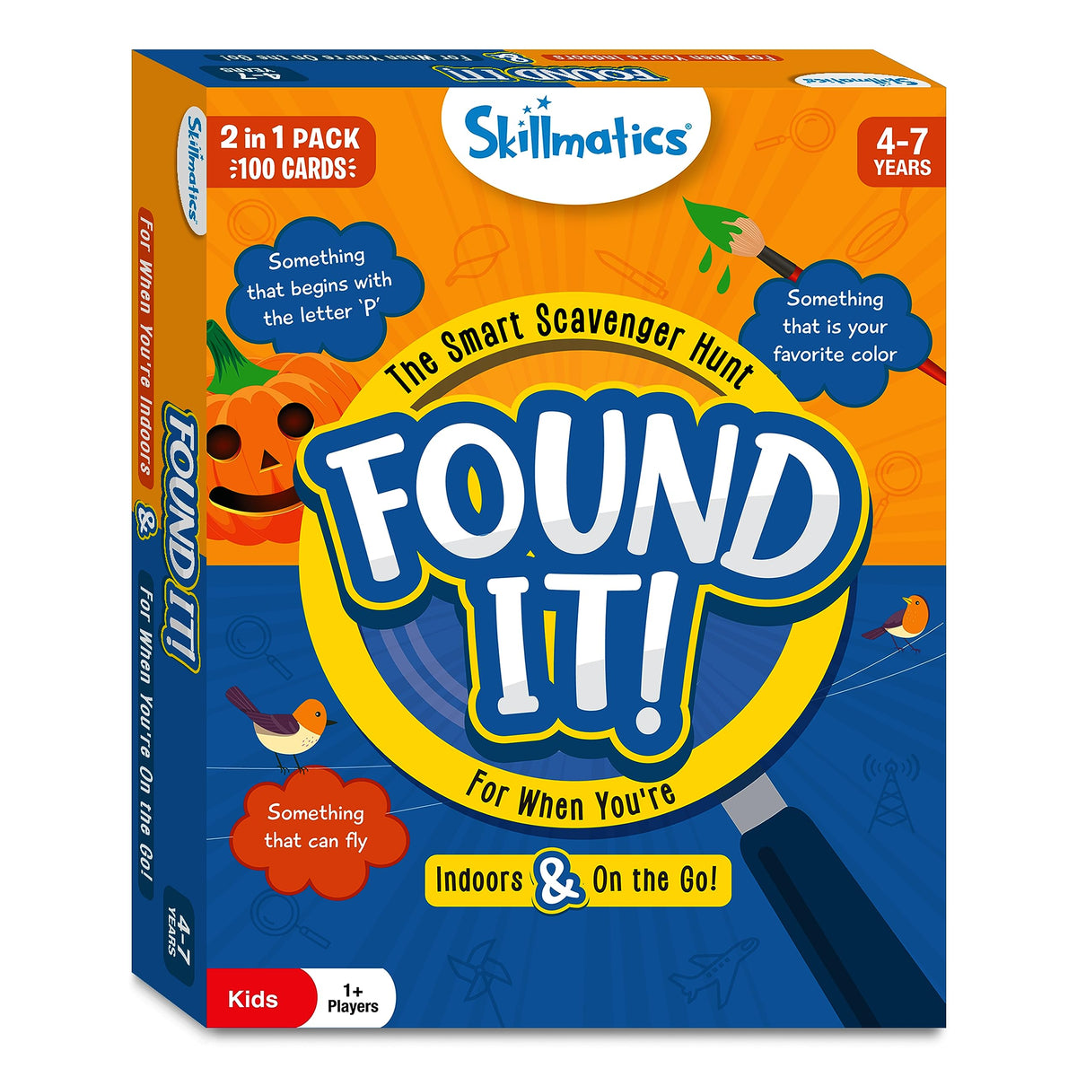 Skillmatics Found It Indoor & Travel Scavenger Hunt Card Game | Educational Family Fun for Ages 4–7