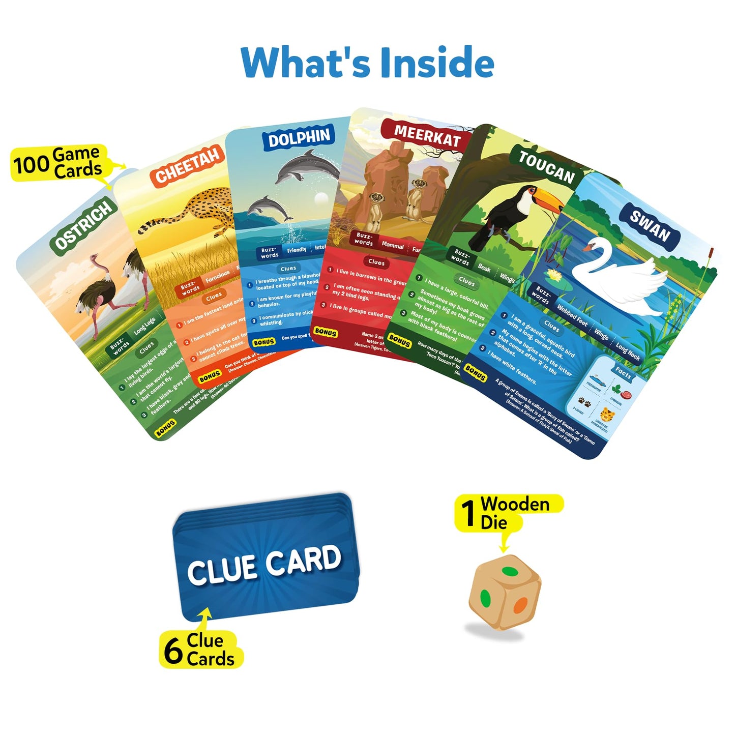 Skillmatics Guess in 10 Animals Megapack – Animal Guessing Card Game for Kids & Family