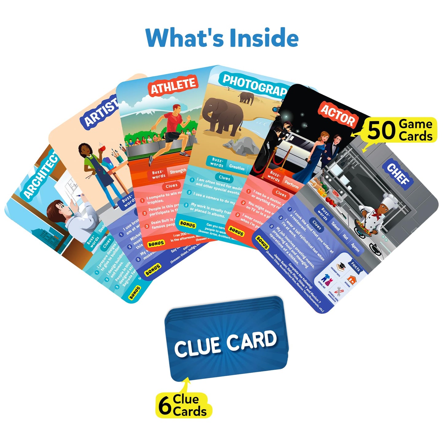 Skillmatics Guess in 10 Professions – Family Card Game for Kids 6+, Educational & Fun