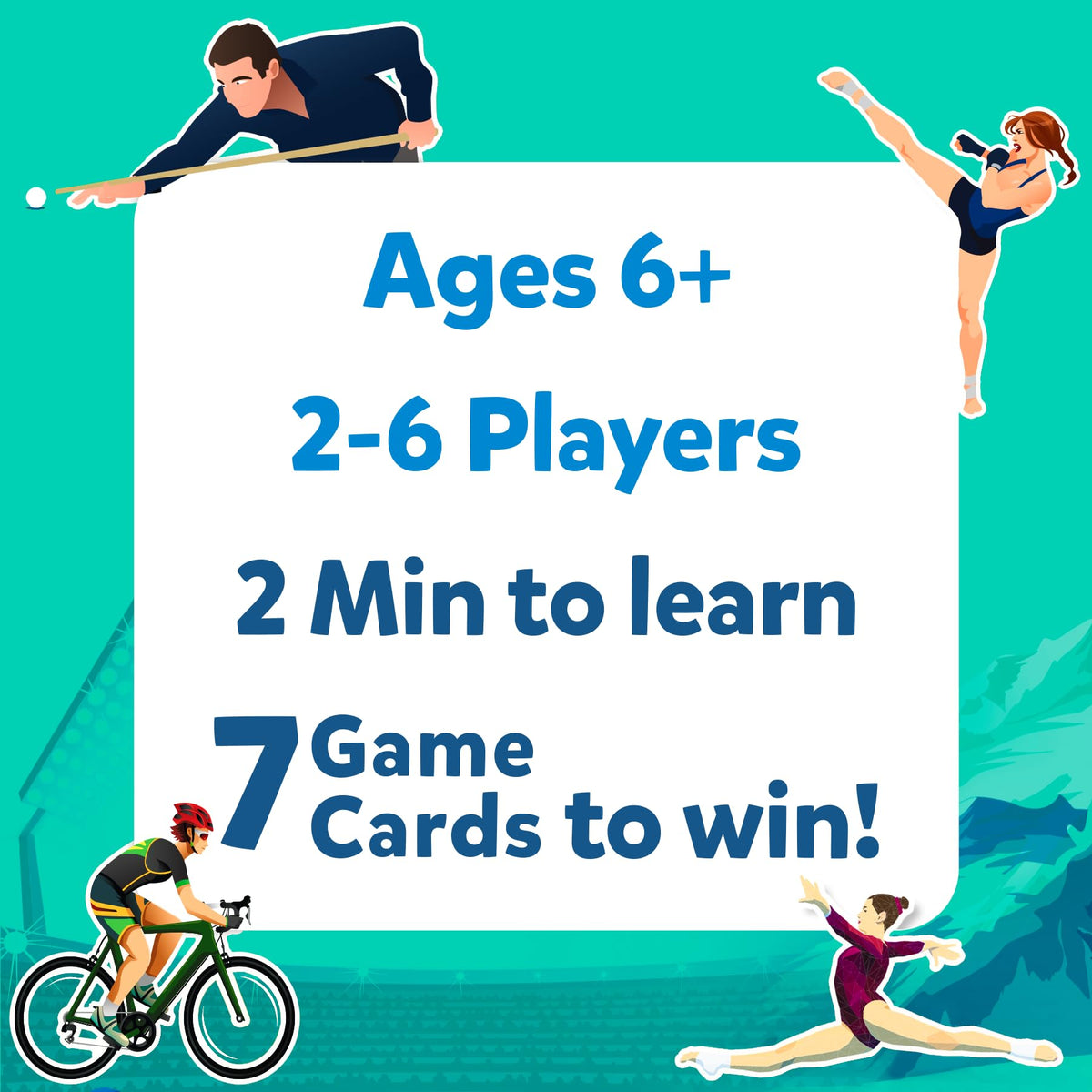 Skillmatics Guess in 10 Sports — Family Card Game for Ages 6+