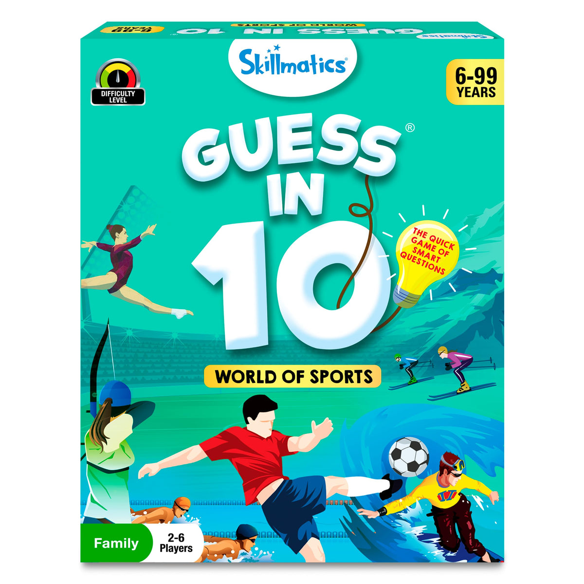 Skillmatics Guess in 10 Sports — Family Card Game for Ages 6+