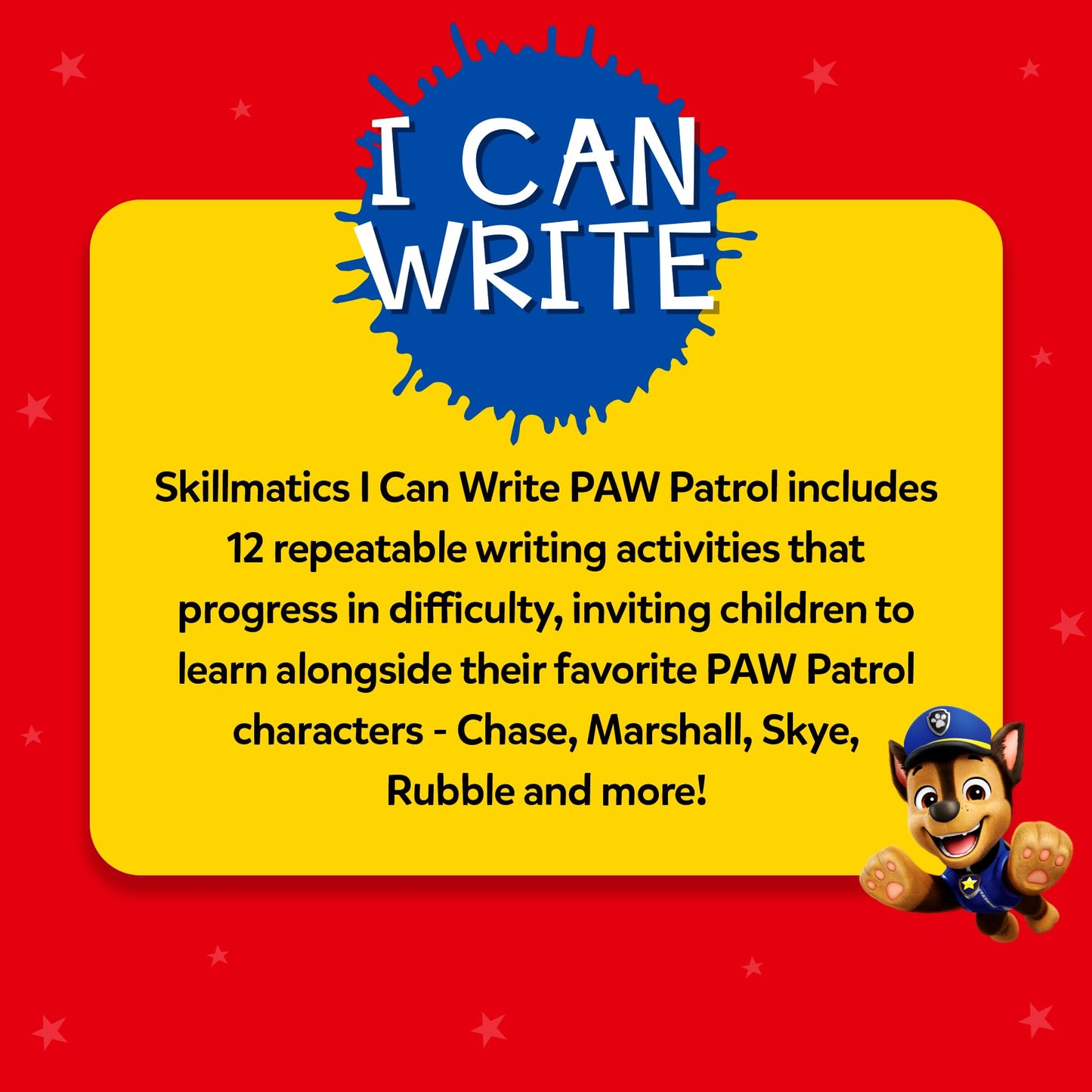 Skillmatics I Can Write PAW Patrol – Reusable Preschool Learning Mats