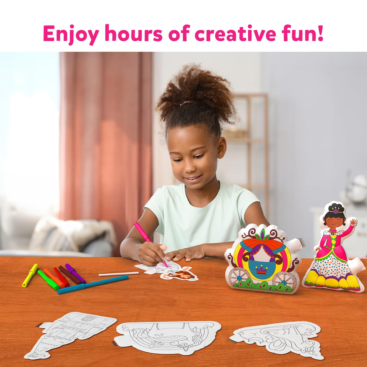 Skillmatics Inflatable Art for Kids – 3D Unicorns & Princesses Craft Kit