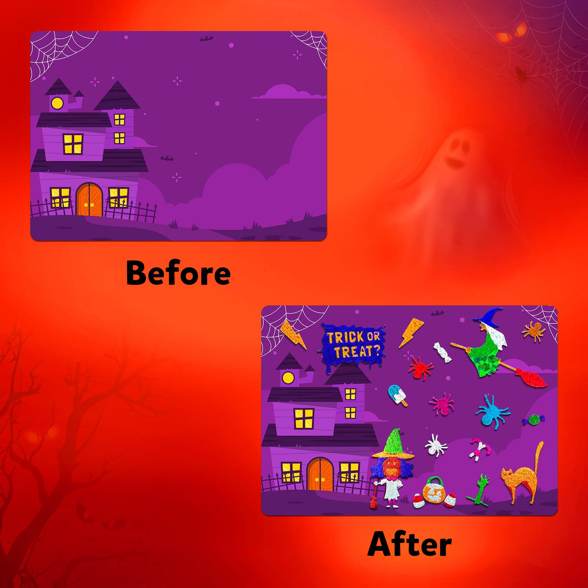 Skillmatics Foil Fun Halloween Kit – Mess-Free Kids Art & Party Craft