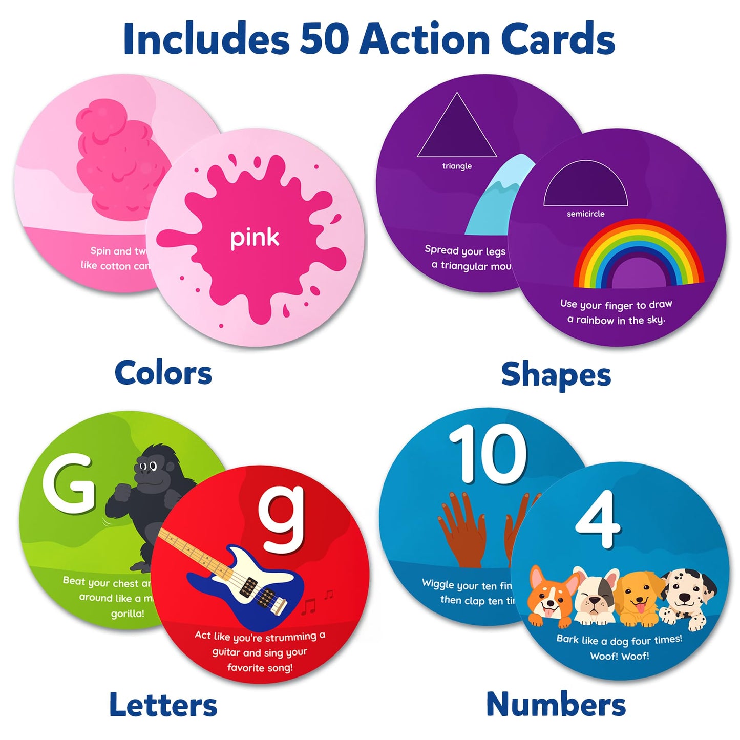 Skillmatics Jump & Learn Cards for Toddlers – Letters, Numbers, Shapes & Colors (Ages 2-5)