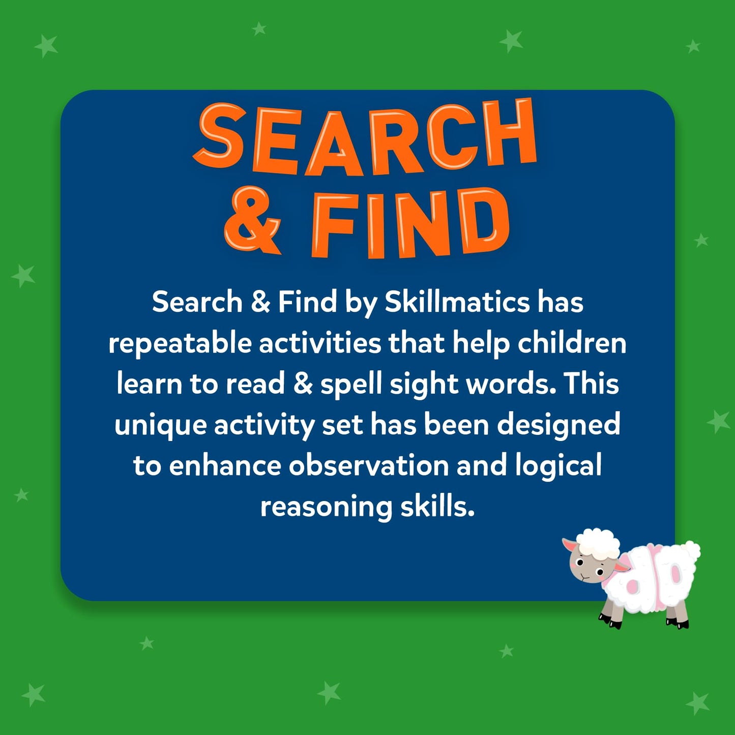 Skillmatics Search and Find Sight Words Game – Reusable Preschool Learning Activities